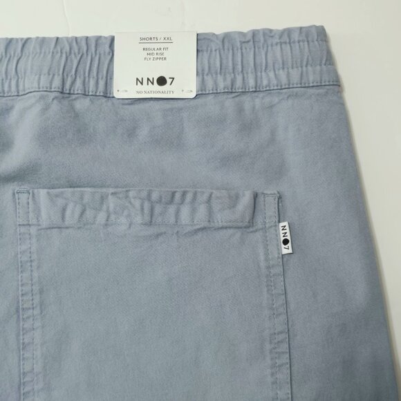 New NN07 - XXL Gregor Ashley Blue Regular Fit Drawstring Shorts Mens $165 - Picture 5 of 8